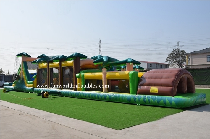 Giant Jungle Theme Inflatable Assault Course FWP215