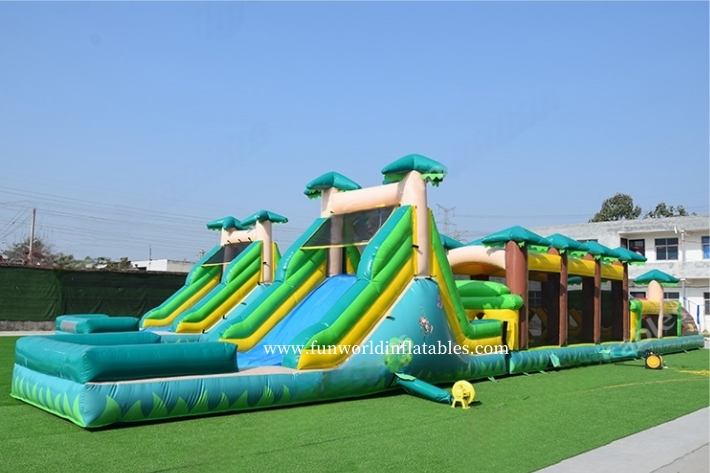 Giant Jungle Theme Inflatable Assault Course FWP215