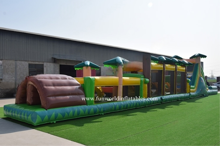 Giant Jungle Theme Inflatable Assault Course FWP215