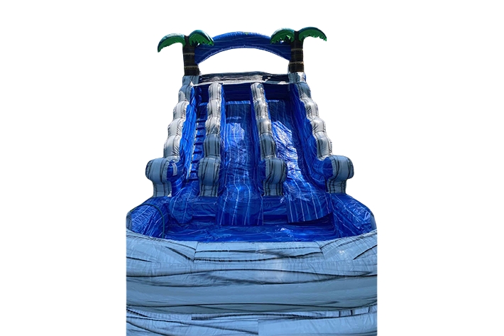 Great inflatable wave and tree water slide FWS392