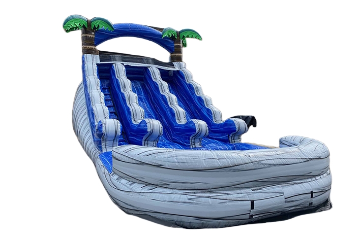 Great inflatable wave and tree water slide FWS392