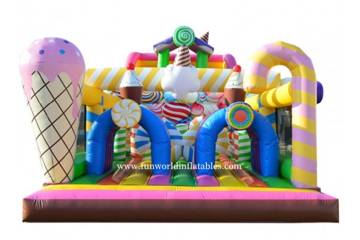 Inflatable Cartoon Ice Cream Theme Candy Bounce FWF180