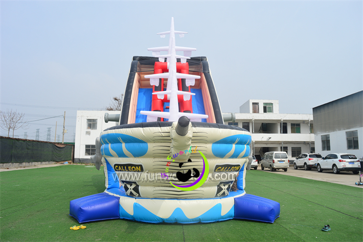 Inflatable Pirate Ship Dry Slide FWD293