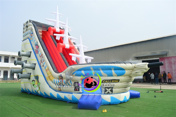 Inflatable Pirate Ship Dry Slide FWD293