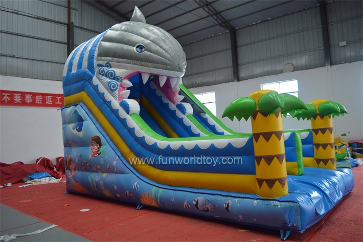 Inflatable Shark Dry Slide FWD288
