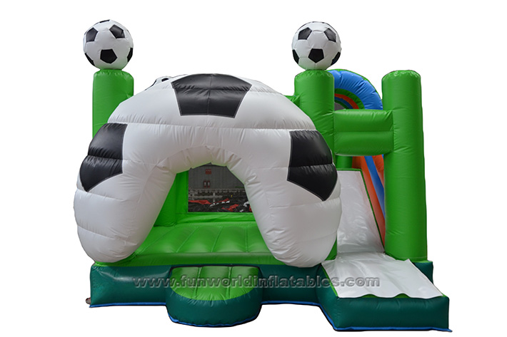 Inflatable football bounce house with slide FWZ378