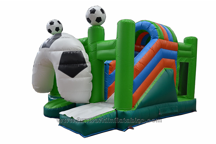 Inflatable football bounce house with slide FWZ378