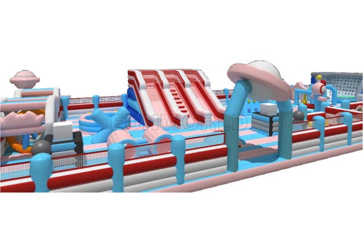 Large Inflatable Fun City Amusement Park Jumping Castle FWND68