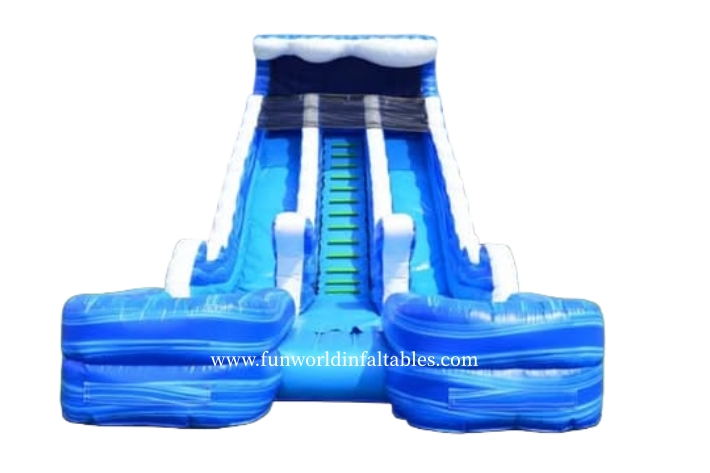 Marble Blue Inflatable Waterslide FWS435