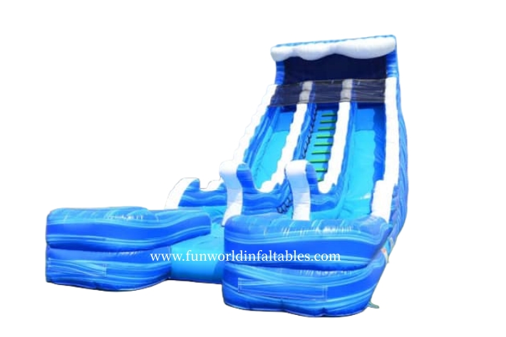 Marble Blue Inflatable Waterslide FWS435
