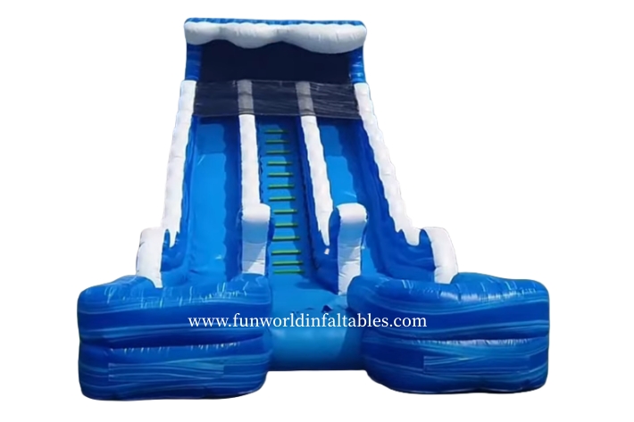 Marble Blue Inflatable Waterslide FWS435