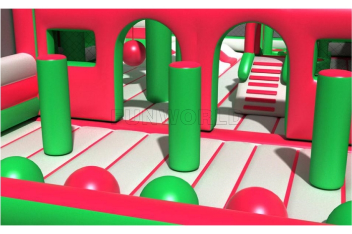 Outdoor Theme Soft Bounce Amusement Park FWND73