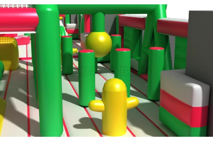 Outdoor Theme Soft Bounce Amusement Park FWND73