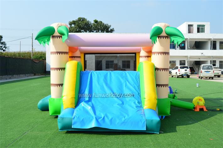 Palm Tree Bouncer With Slide FWZ429
