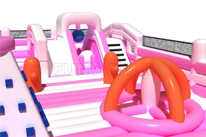 Pink Color Kids Amusement Soft Play FWND51