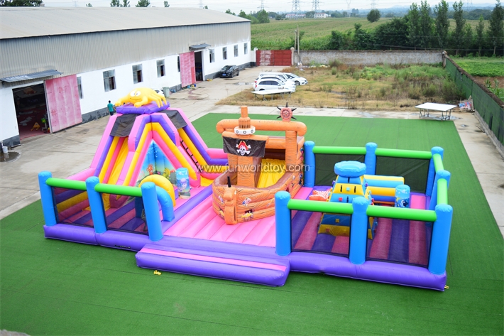 Pirate Ship Inflatable Bouncy Park FWF157
