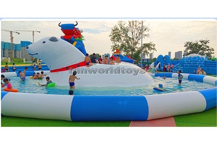 Polar Bear Inflatable Water Jumping Cloud FWF165