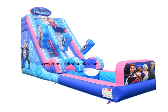 Princess Frozen Inflatable Water Slide with Pool FWS429