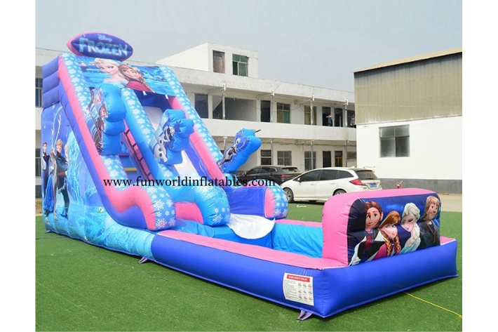 Princess Frozen Inflatable Water Slide with Pool FWS429