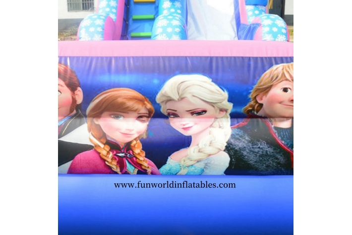 Princess Frozen Inflatable Water Slide with Pool FWS429