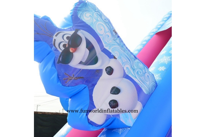 Princess Frozen Inflatable Water Slide with Pool FWS429