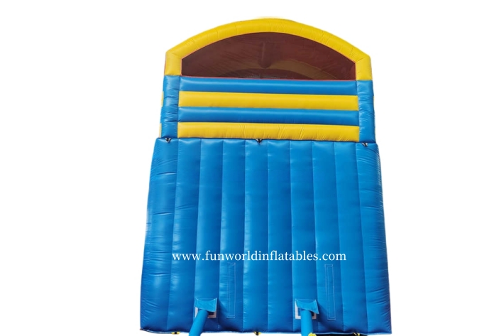 Pvc Double-lane Inflatable Water Slide with Pool FWS431