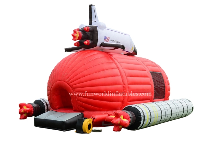 Space Rocket Trampoline Aircraft Cabin Bouncer FWC414