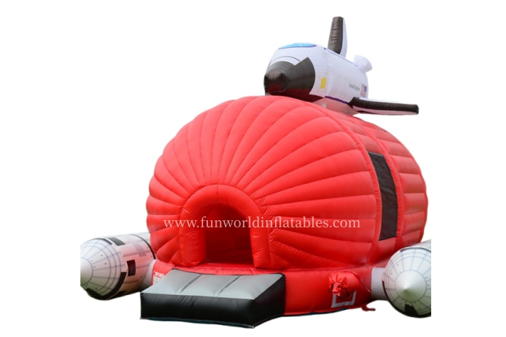 Space Rocket Trampoline Aircraft Cabin Bouncer FWC414