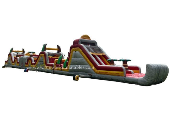 Tropical Lava Inflatable Obstacle Course FWP216