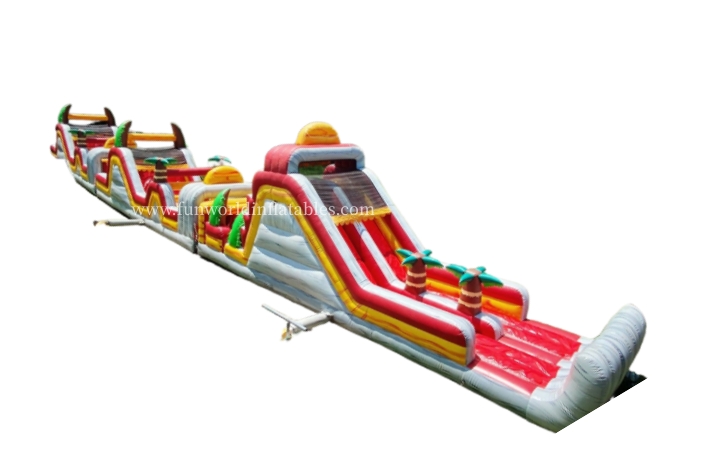 Tropical Lava Inflatable Obstacle Course FWP216
