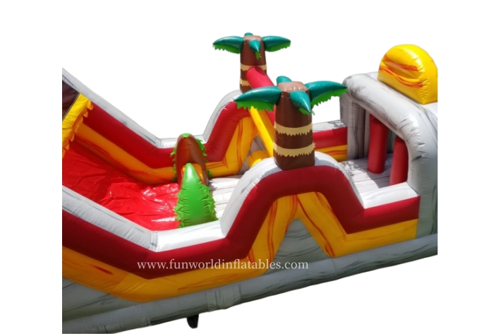 Tropical Lava Inflatable Obstacle Course FWP216