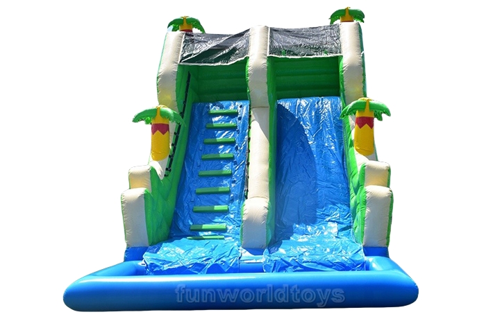 Palm tree inflatable water slides FWS395