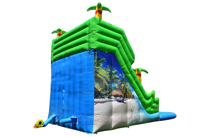 Palm tree inflatable water slides FWS395