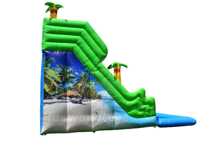 Palm tree inflatable water slides FWS395